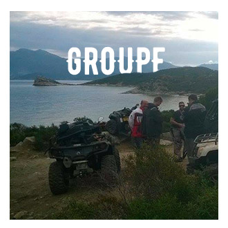 Location de groupe de quads Corse